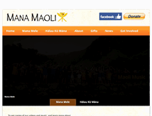 Tablet Screenshot of manamaoli.org